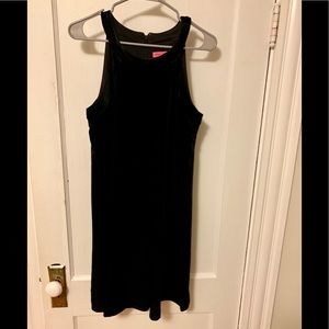 Betsy Johnson black velvet swing dress